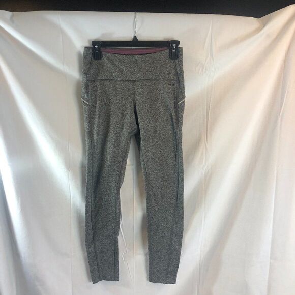 RBX performance grey leggings size S back zip   RB1 - Picture 1 of 8